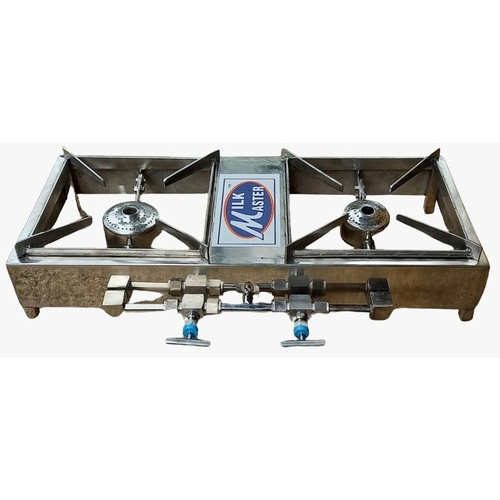 Milk Master Double Burner Bio Gas Stove - Application: Domestic