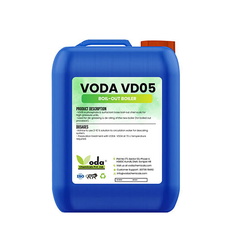 VD05 - Phosphate & Surfactant-Based Liquid Boil-Out Chemical for High-Pressure Units | Industrial Grade, Effective Degreasing & De-Oiling, 2-10% Solution Recommended