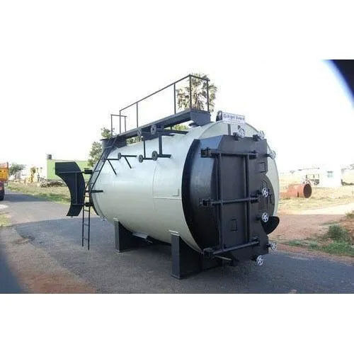 Oil Fired 2000 Kg-Hr Three Pass Wet Back Steam Boiler - Material: Mild Steel