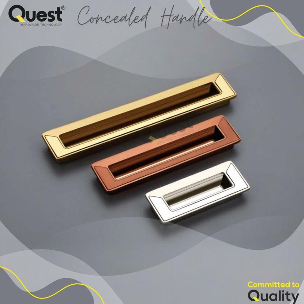 Sliding Handle Black Matte for Drawer