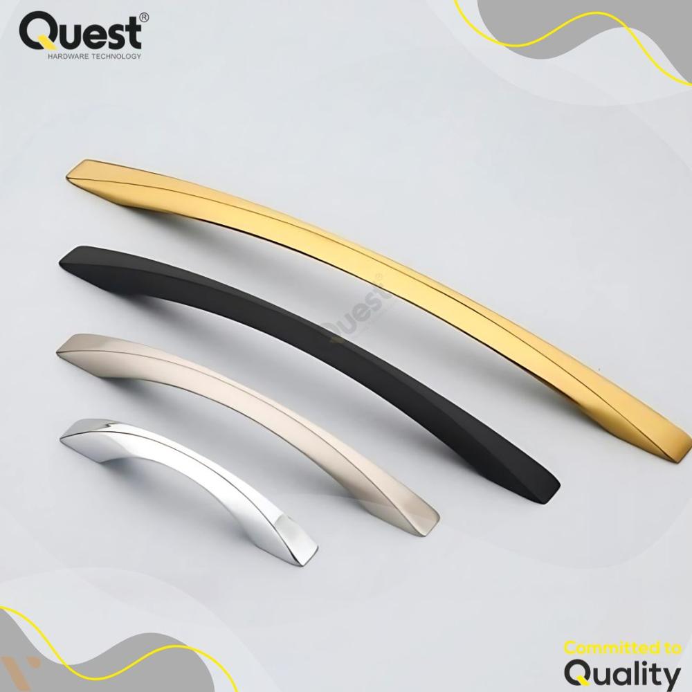 807 Zinc Cabinet Handle - 8 Inch Length, Polished Finish, High-grade Zinc Material, Standard Design For Wide Range Of Cabinet Styles