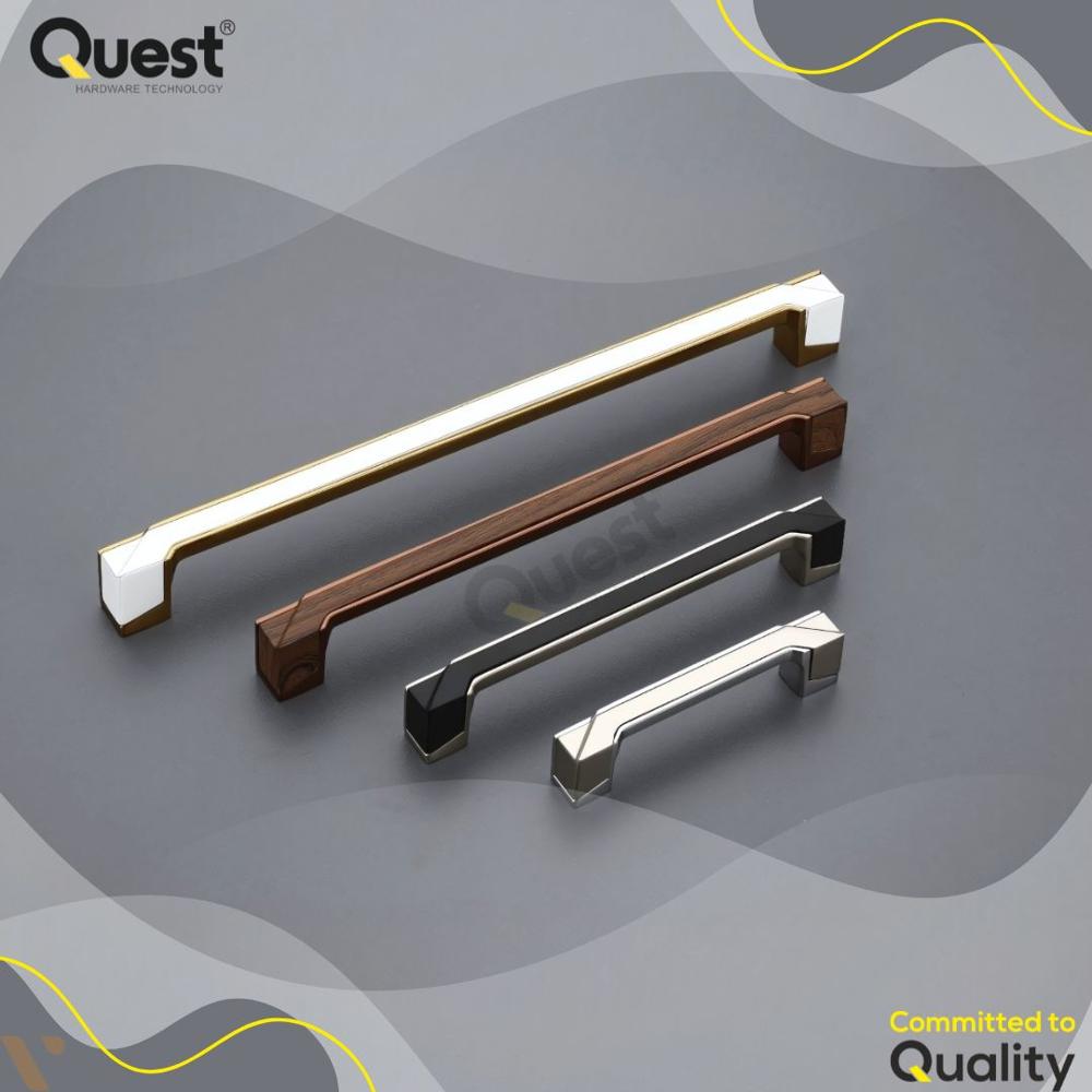 740 Zinc Cabinet Handle - Zinc Material, 8 Inches Long, Brown Color | Polished Finish, Standard Design, Ideal For Kitchen & Bathroom Cabinets