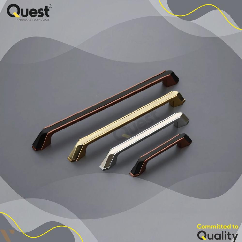 795 Zinc Cabinet Handle - 8 Inch, Golden Color, Polished Finish | High-quality Zinc Material, Standard Design For Easy Installation, Ideal For Any Room
