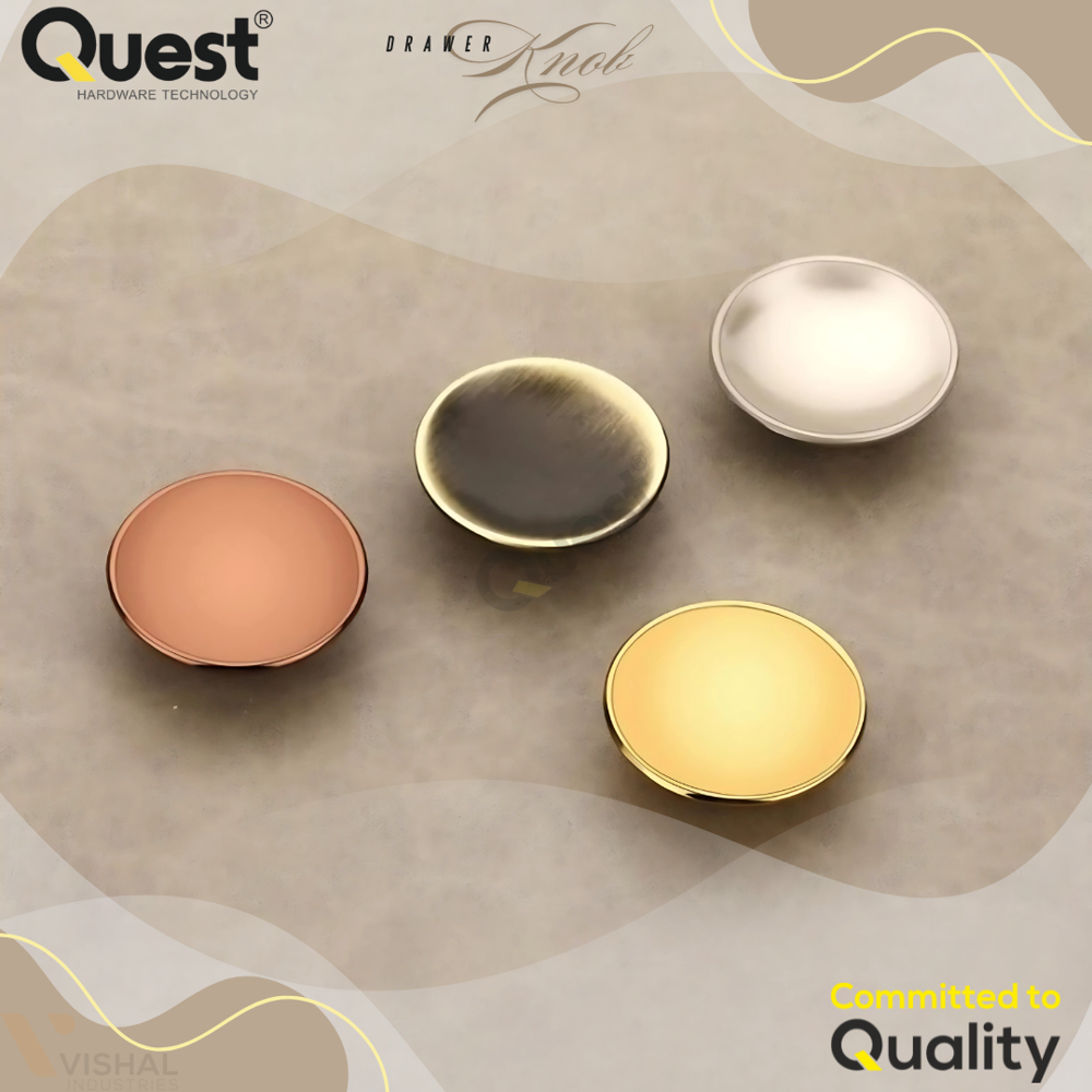 Fancy Zinc Door Knob - Zinc Alloy, Various Sizes, Brown Color | Polished Finish, Suitable for Home and Industrial Use