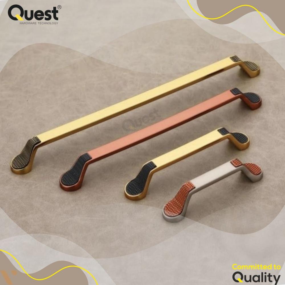 734 Zinc Cabinet Handle - Zinc Material, 6 Inch Length, Polished Silver Finish | Standard Design For Modern Cabinet Aesthetics