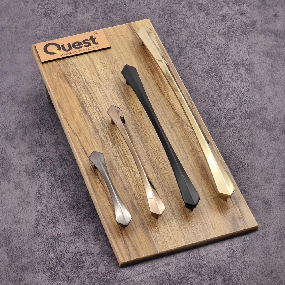 Zinc Cabinet Door Pull Handle - 8 Inches, Polished Finish | Durable Zinc Material, Standard Design, Versatile for Residential and Commercial Use