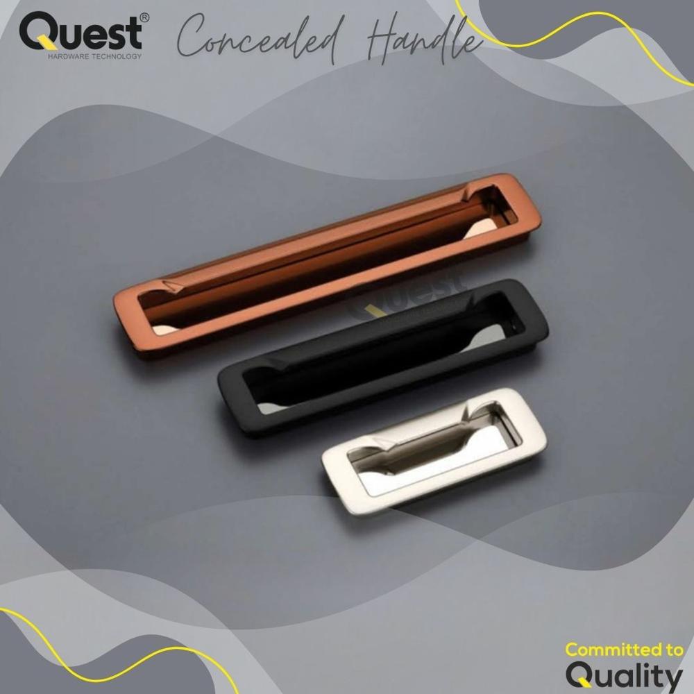 Black Matt Concealed Handle