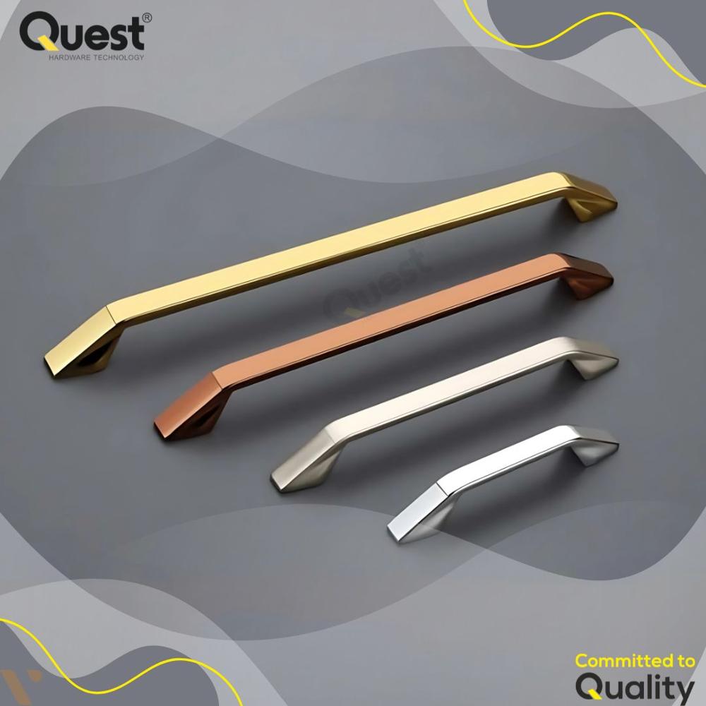 Zinc Cabinet Handle - 8 Inch, Polished Finish | High-quality Zinc, Standard Design