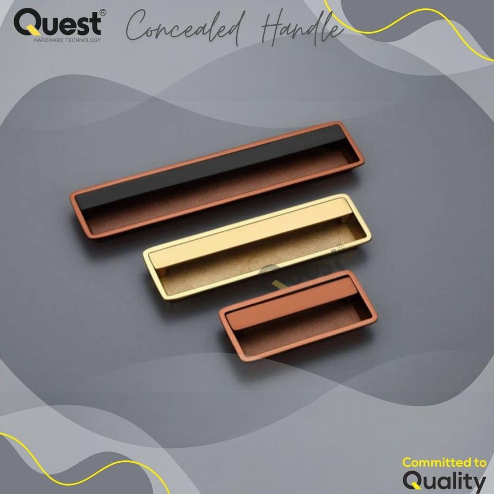 Brushed Nickel Concealed Handles