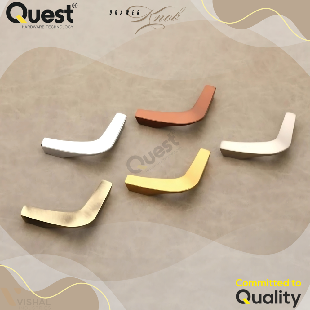 609 Aluminum Drawer Knob - Polished Finish Standard Design | Durable High-Quality Aluminum Ideal for All Cabinet Fittings
