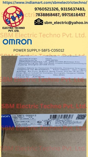 Omron, Power Supply, S8Fs-C05012 - Application: General Industrial Applications