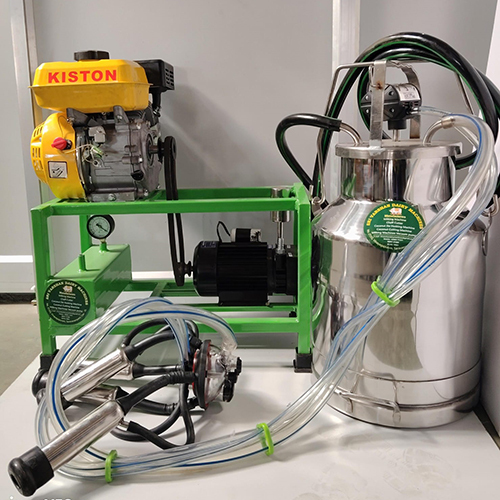 Fixed Single Bucket Milking Machine With Engine