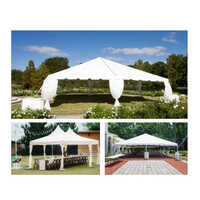 Jaipuri Luxury Shamiyana Tent - High-quality Polyester, Various Sizes Available, Customizable Design, Double-layered Protection, Plain Style