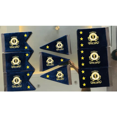 Coast Guard Car Flag - Material: Non-Woven