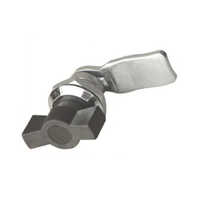 Apl-007 Panel Knob Lock - Metal Construction, Round Shape, Polished Silver Finish | Ergonomic Design For Easy Installation And Industrial Use