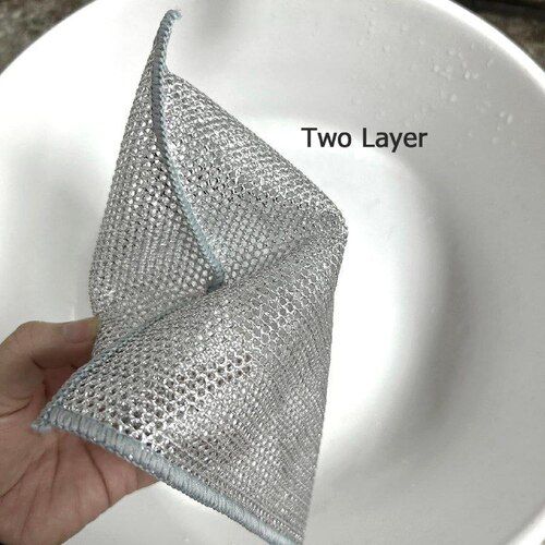 Double Layer Steel Wire Dish Cloth