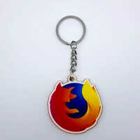 Customised Acrylic Keychain - High-quality Acrylic, Multicolor Design | Modern Art Style, Personalized Animal Theme Accessory