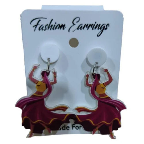 Ladies Acrylic Earrings - Gender: Women