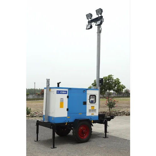 Led Light Towers - Color: Blue Paint Coated