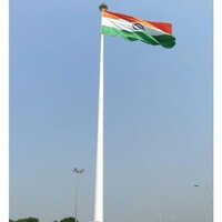 Polyester Indian National Flag Fabric - Size: Various