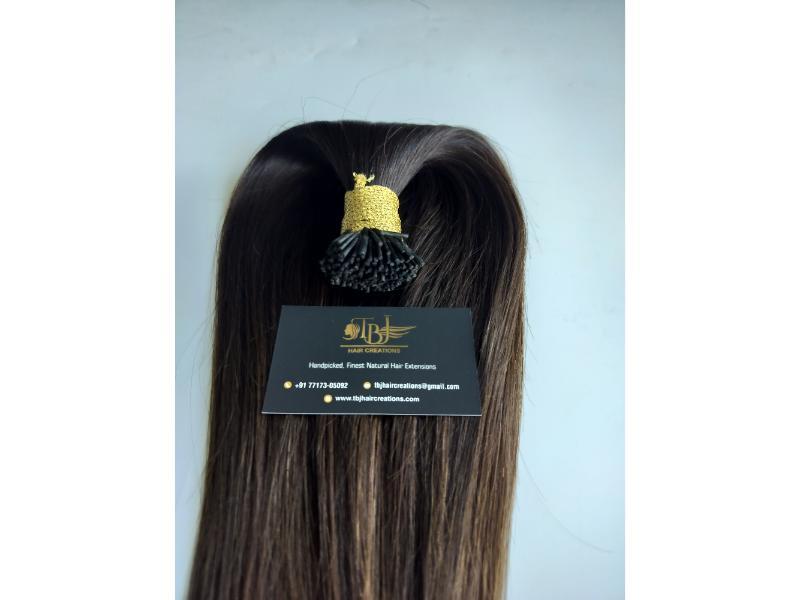 Wholesale Remy Top Quality Indian Raw Natural Straight Human Hair I-Tips Extensions