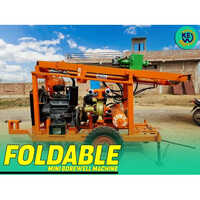 Mini Portable Drilling Machine With 4 Cylinder Tata Engine - Mild Steel, Orange Color, Semi-automatic, 220-440 Volt Power Source, Max Boring Depth 500 Feet