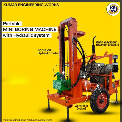 Mini boring machine with 26HP Eicher engine