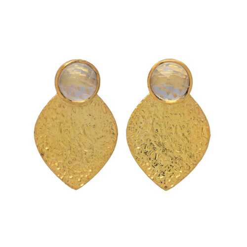 New arrival Golden glamour drops stud earrings