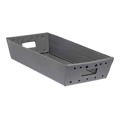 Pp Corrugated Tray - Color: Grey