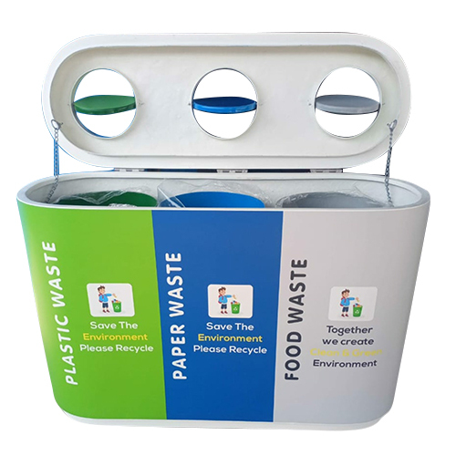 FRP Three Box Dustbin