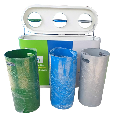 FRP Three Box Dustbin