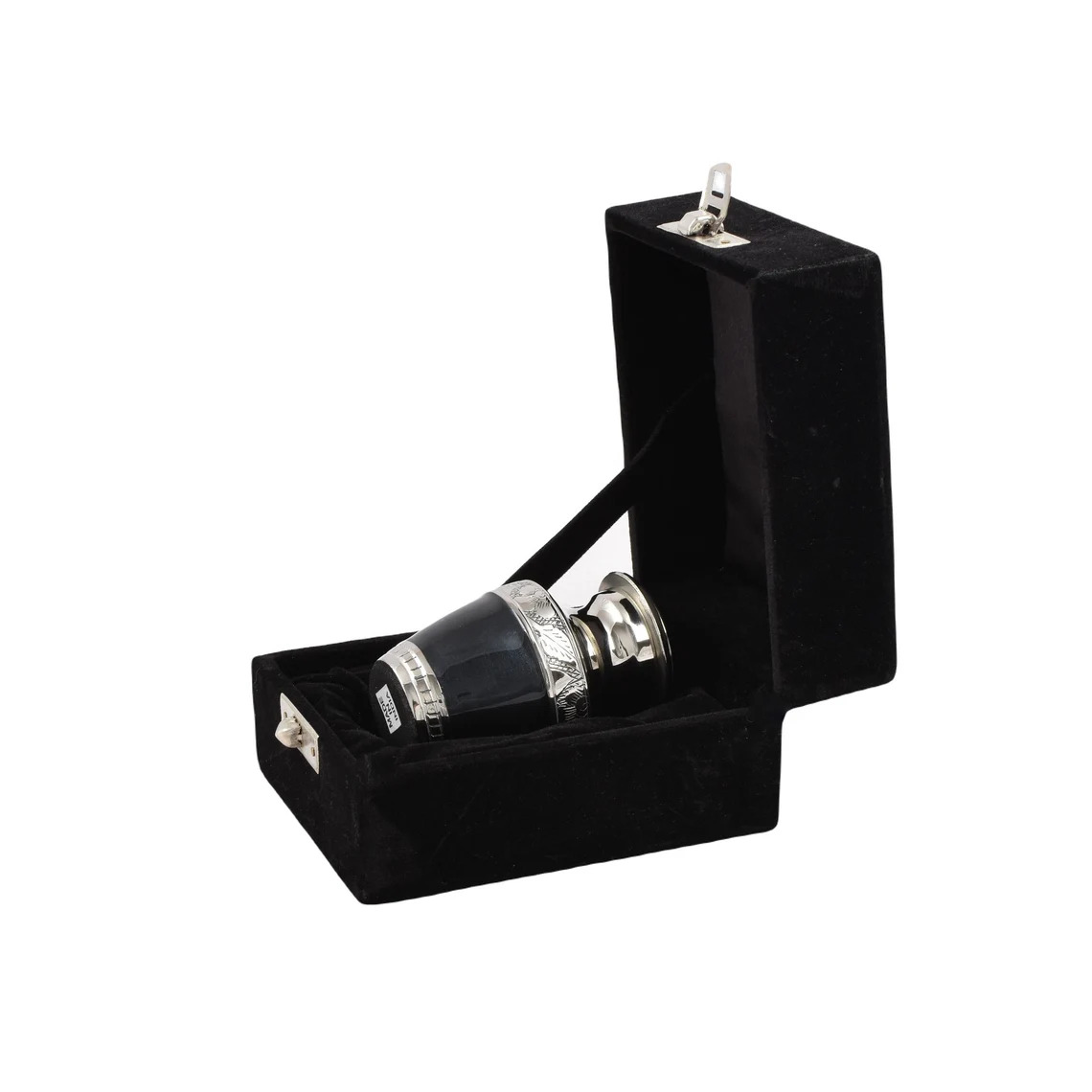 Brass Keepsake Urn for Ashes - Testi Small Cremation Urn with Box made by Metal Funeral Mini Urns Supplies