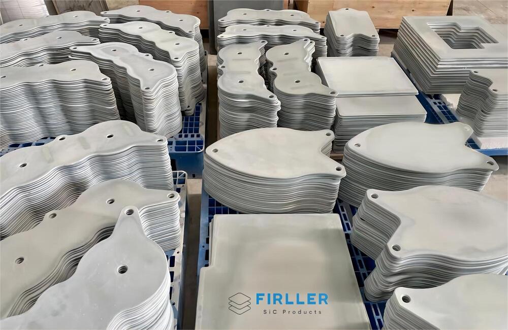 Kiln Furniture Nitride bonded silicon carbide (NSiC) kiln plates for sanitary ware