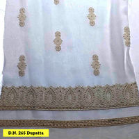 Lucknowi Chikankari based embroidered lehenga set fabric