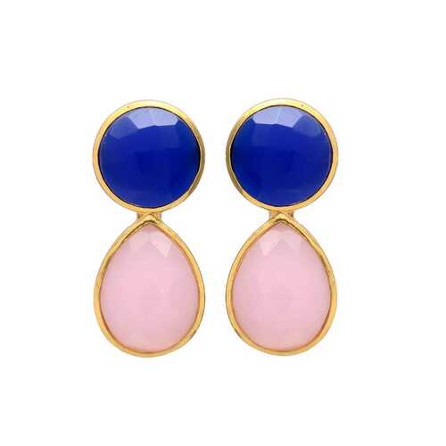 New arrival modern sapphire hydro gemstone earrings