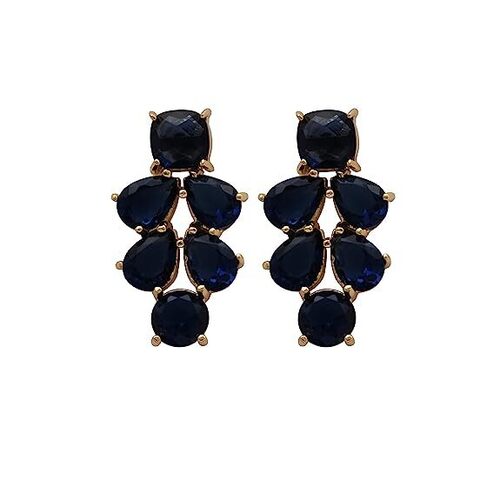 New arrival black onyx gemstone stud earrings