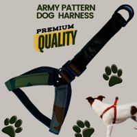 Army Pattern Padded Dog Body Belt