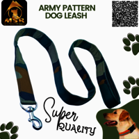 Army Pattern Padded Dog Leash