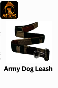 Army Pattern Padded Dog Leash