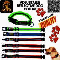 Adjustable Reflective Dog Collar PP / NYLON