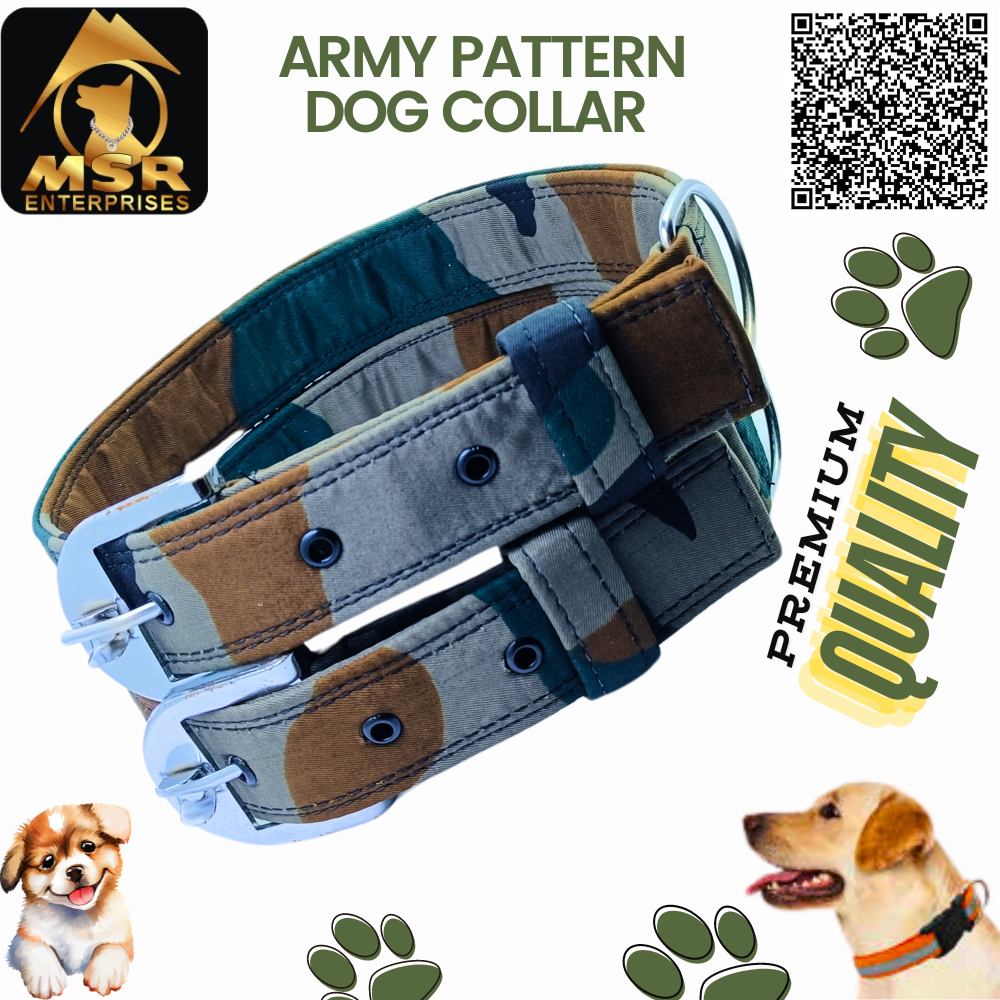 Army Pattern Dog Collar