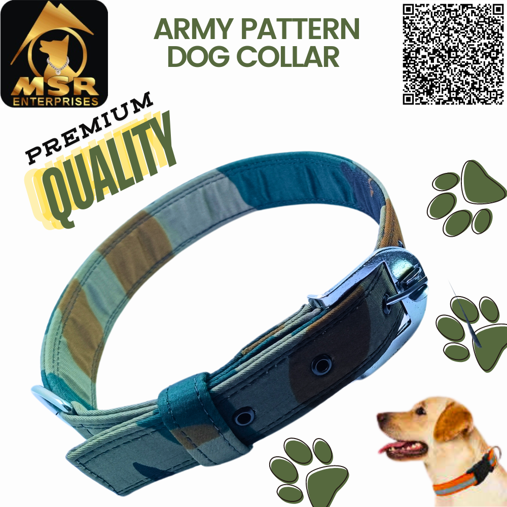 Army Pattern Dog Collar