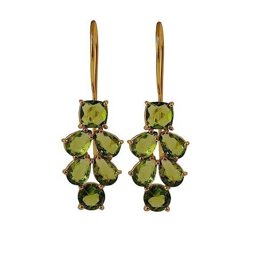 New arrival peridot hydro gemstone Hook earrings