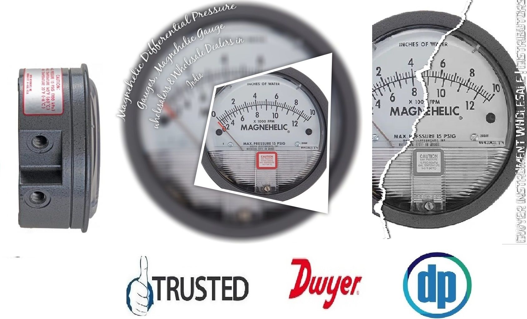 DWYER 2000-0D Magnehelic Differential Pressure Gauge BY Kailash Garden Bhogaon Bhogaon Mainpuri Uttar Pradesh India