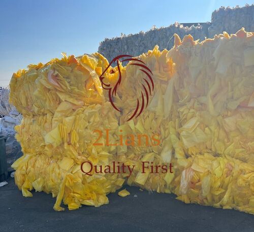 LDPE film on bales yellow