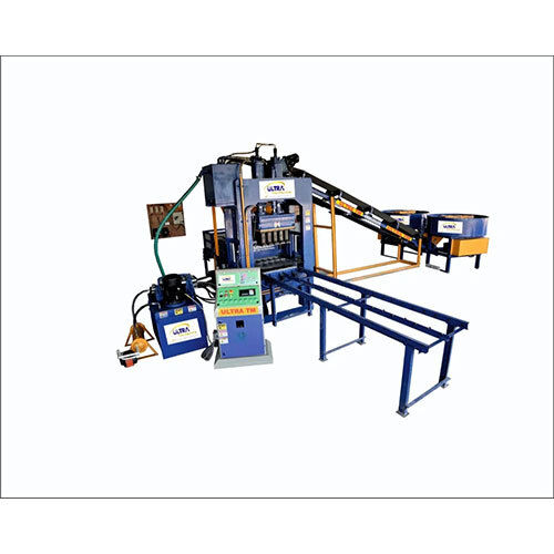 Automatic Cement Brick Making Machine - Color: Blue