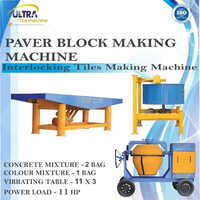 Interlocking Paver Block Making Plant - Color: Yellow And Blue