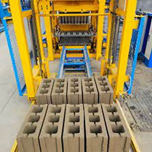 Cement Brick & Paver Block Making Machine - Color: Yellow And Blue