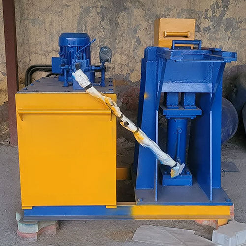 2 Bricks Fly Ash Brick Making Machine - Color: Blue And Yellow