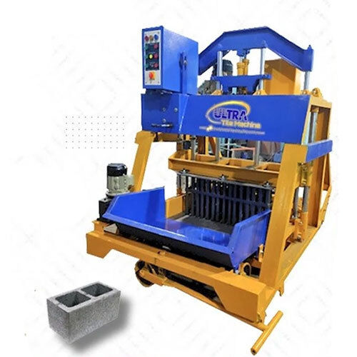 Egg Laying Block Making Machine - Color: Blue And Yellow